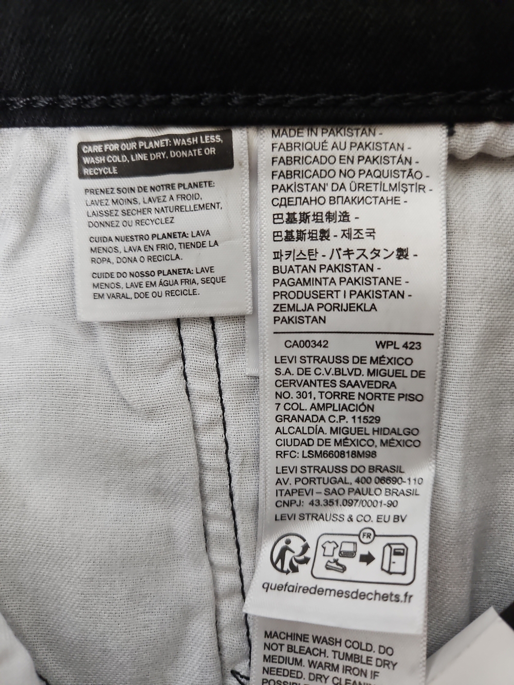 Levi's Men's Black 506 Comfort Straight Jeans Size 34x30 NWT - Picture 6 of 8